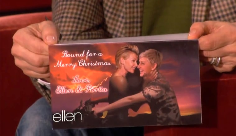 Ellen DeGeneres' Christmas card