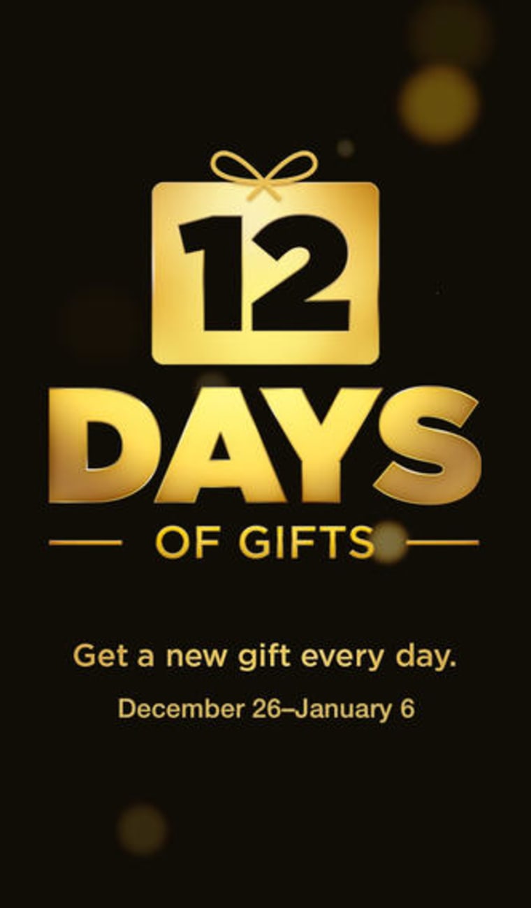 Apple's 12 Days of Gifts app is available for free on iTunes.