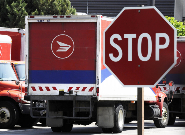 Canada's postal service will phase out urban home delivery within five years and raise the cost of postage stamps to try to stem soaring losses.