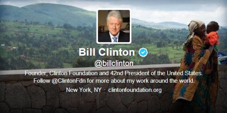 Bill Clinton's first tweet? A message to Stephen Colbert.