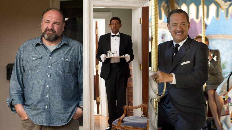 Image: James Gandolfini, Forest Whitaker and Tom Hanks.