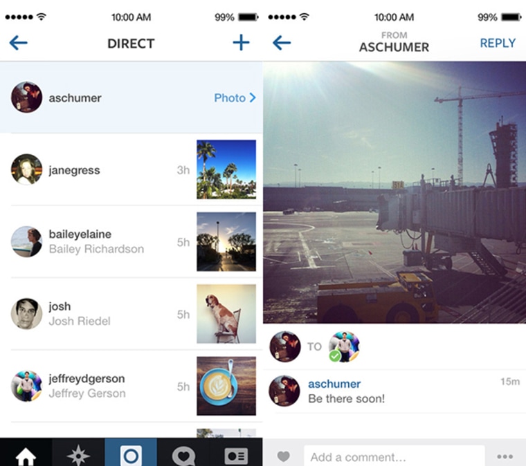 Instagram unveils Instagram Direct, which lets people share photos privately.