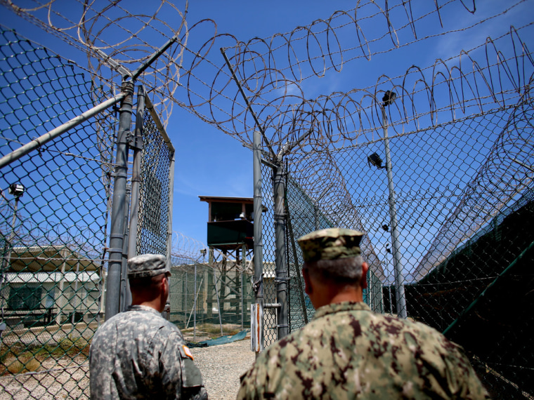 Razor wire is seen on the fence around Camp Delta which is part of the U.S. military prison for 'enemy combatants' on June 26, 2013 in Guantanamo Bay, Cuba.