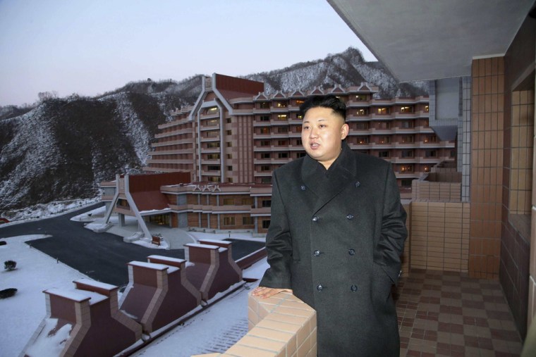 Kim Jong Un visits the Masik-Ryong Ski Resort, which is near completion according to North Korean media reports.