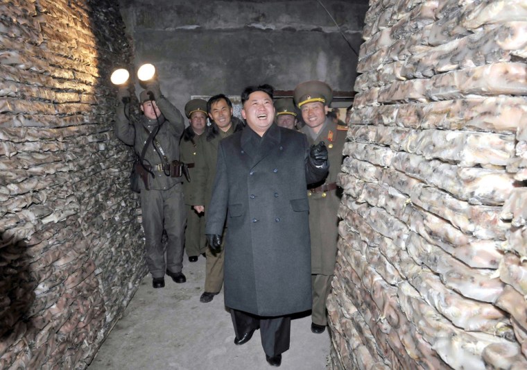 North Korean leader Kim Jong Un visiting the August 25 Fisheries Station under Korean Peoples' Army (KPA) 313 Unit.