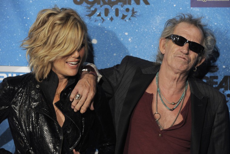 Image: Keith Richards and wife Patti Hansen