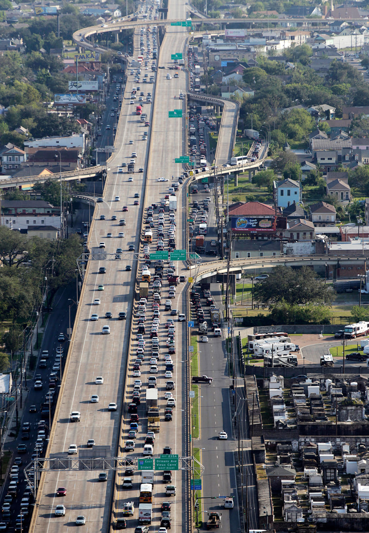 An accident backed up traffic on Interstate 10 in New Orleans last year. For the second time in a row, Louisiana was ranked as having the worst drivers in America.