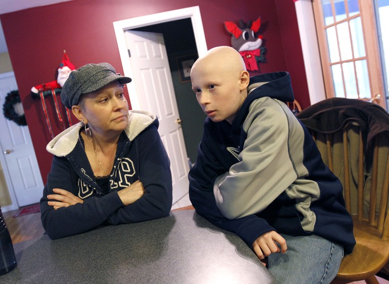 Karen and Owen Perry, mother and son, are each battling their own cancers.