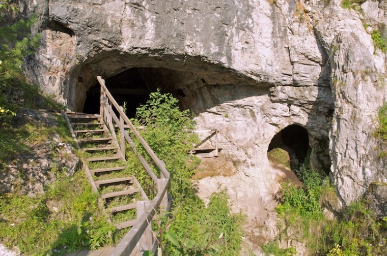 Denisova Cave, entrance