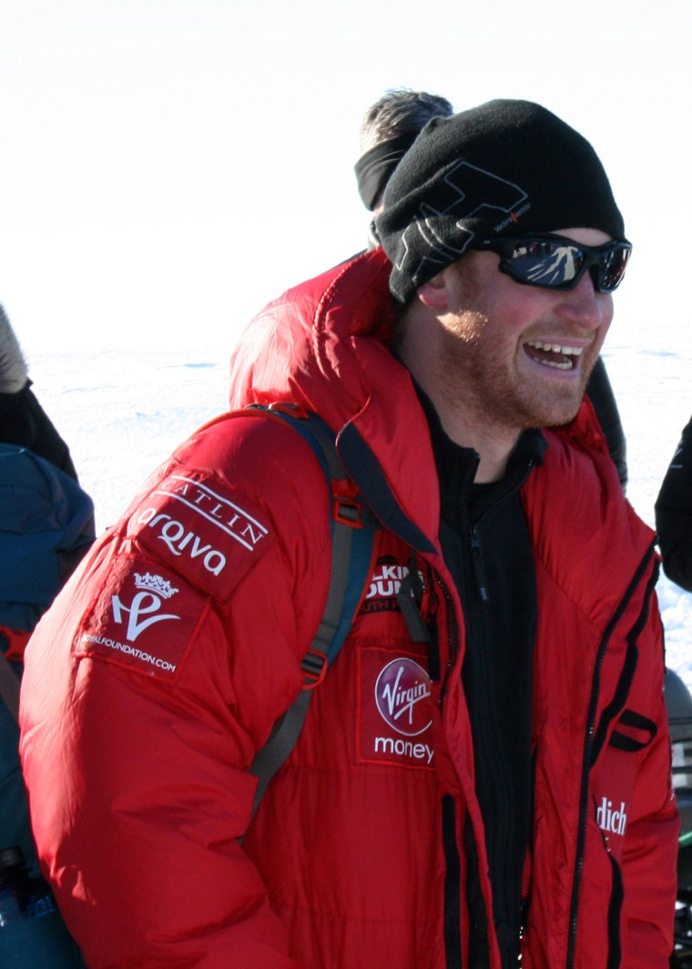 Prince Harry and his fellow adventurers from a trek to the South Pole had to rush to leave Antarctica on Wednesday in order to avoid a major storm that could have prevented them from being home for Christmas.