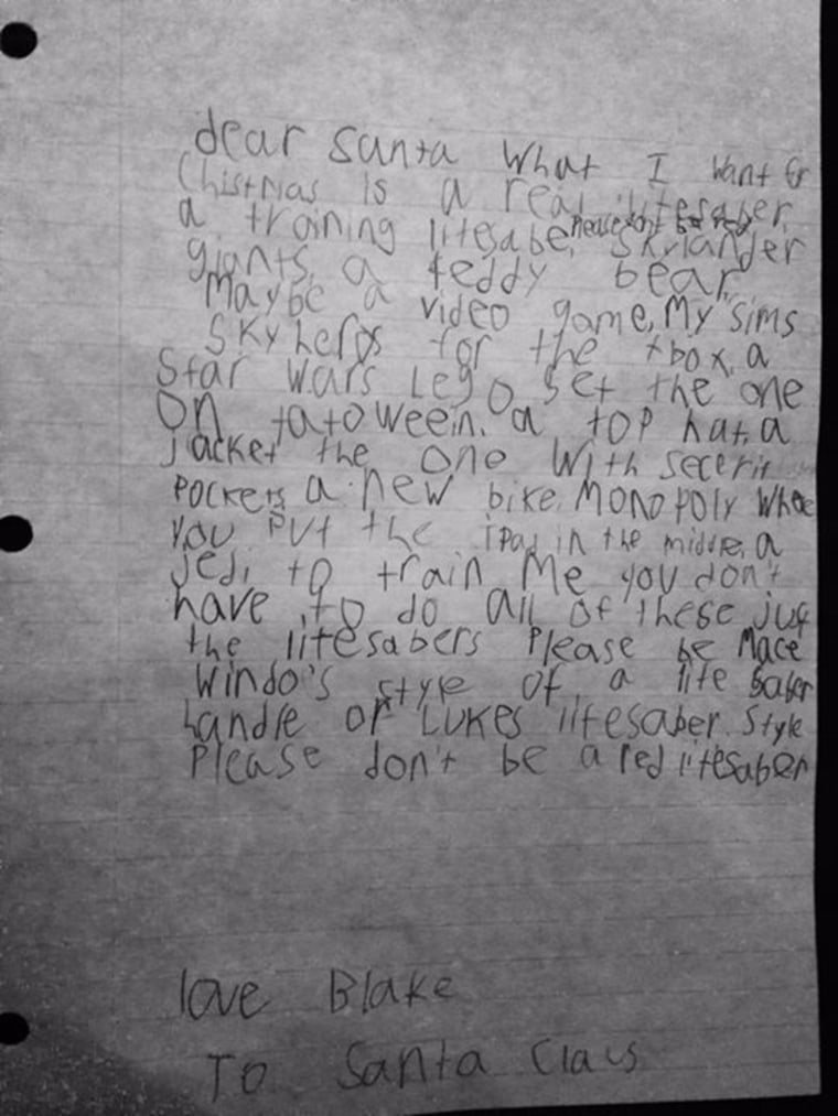 letter to Santa