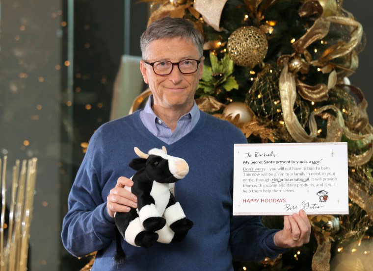 Bill Gates revealed to one Reddit user that he was her Secret Santa.
