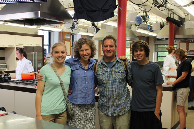 In 2013, the Tetreault family traveled to Boston and toured \"America's Test Kitchen.\" She said her family decides on New Year's resolutions together.