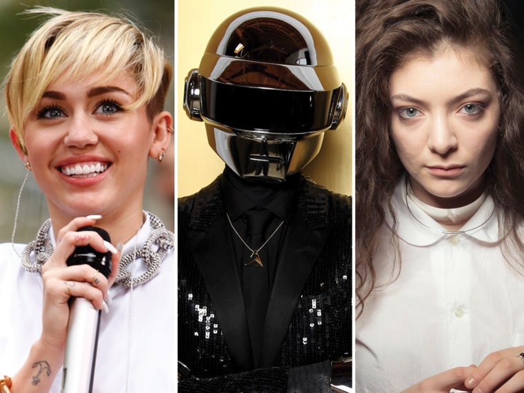 Image: Miley Cyrus, Daft Punk, Lorde