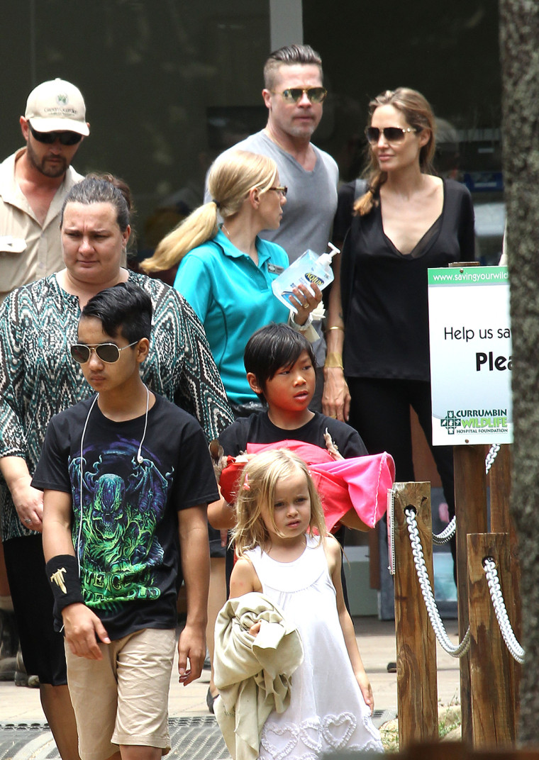 Image: Brad Pitt and Angelina Jolie family