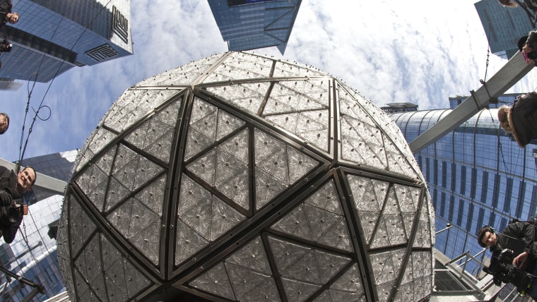 The New Year's Eve ball in Times Square