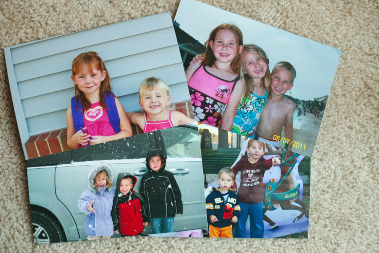 Cibolo, Tx., December 11. 2013: Photos of Alexis and her siblings, Kayley and Ethan, prior to Alexis' surgery in 2011. Alexis Shapiro, 12, had a brain...