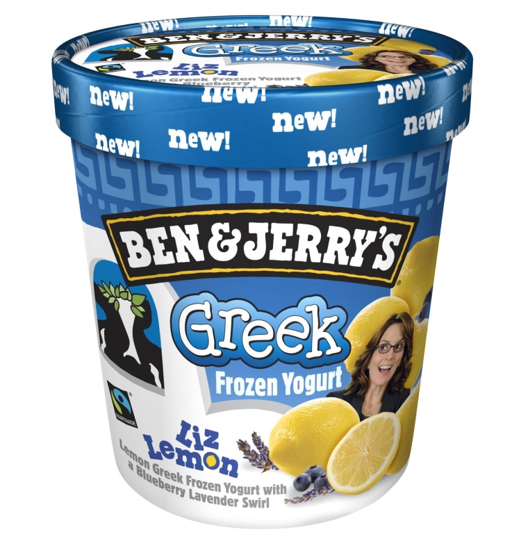 Ben & Jerry's unveiled a \"30 Rock\"-themed ice cream on Thursday night: Liz Lemon Greek Frozen Yogurt.
