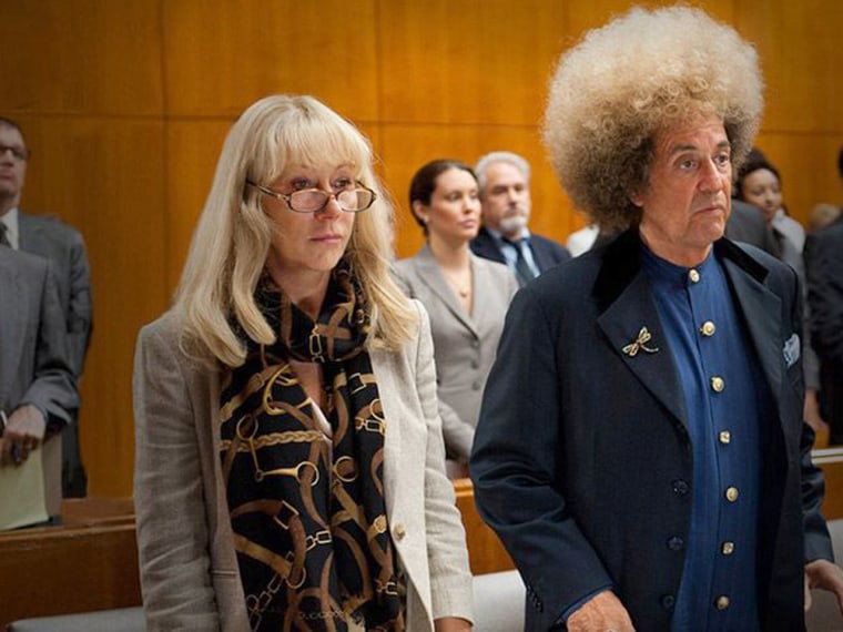 Helen Mirren and Al Pacino in a scene from the upcoming HBO movie about Phil Spector.