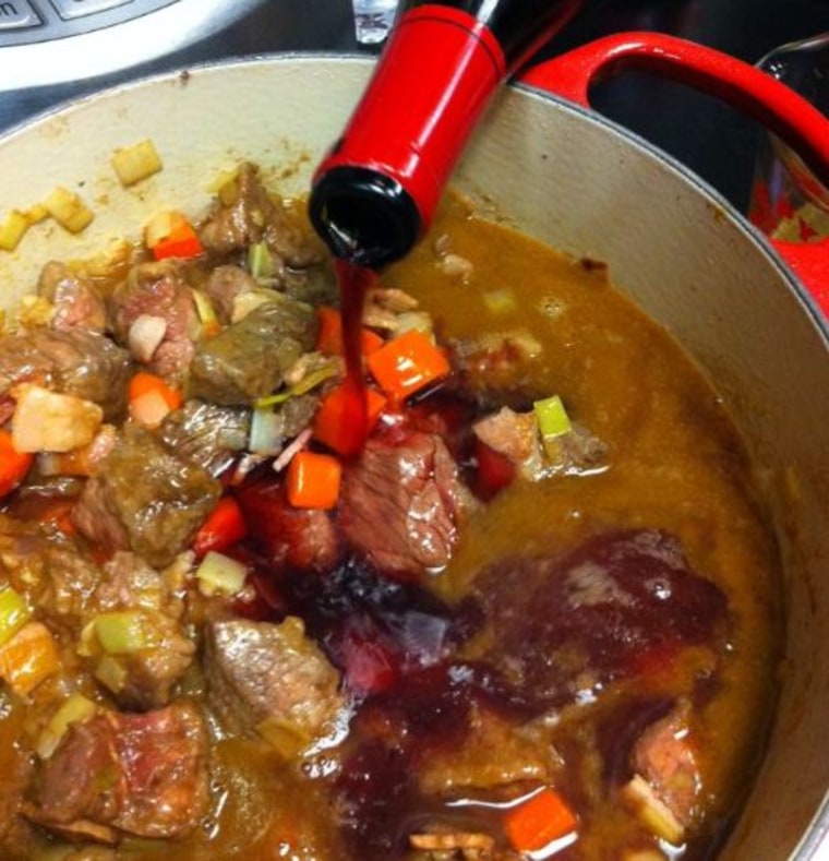 Eric Hill shares the touching story behind her boeuf bourguignon.