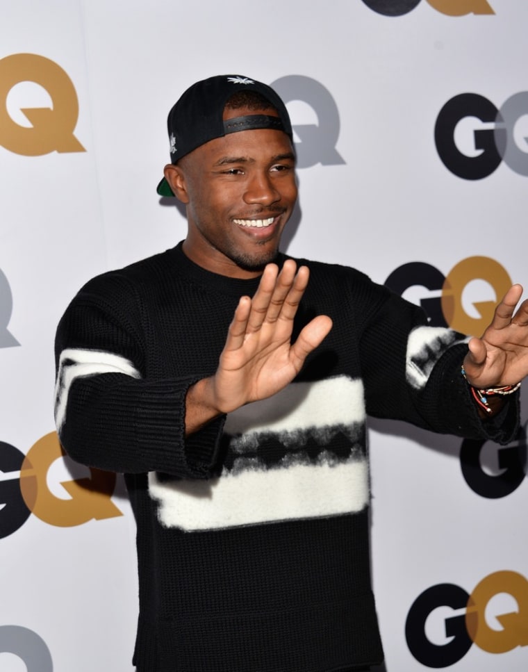 Singer Frank Ocean at the GQ Men of the Year Party in Los Angeles on Nov. 13.