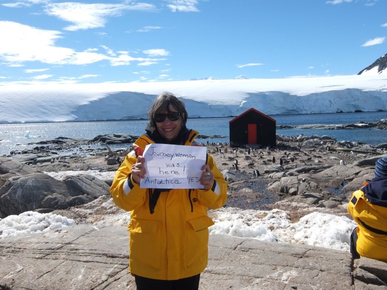 Evelyn Hannon in Antarctica