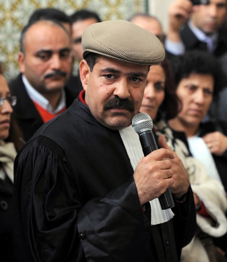Tunisia politician Chokri Belaid, seen in this file image, was assassinated early Wednesday.