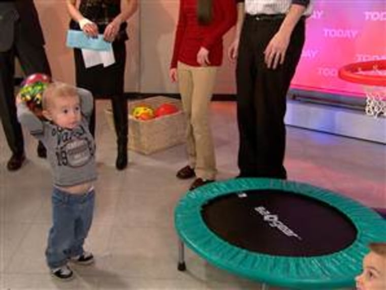 Titus shows off his hoop skills on TODAY.