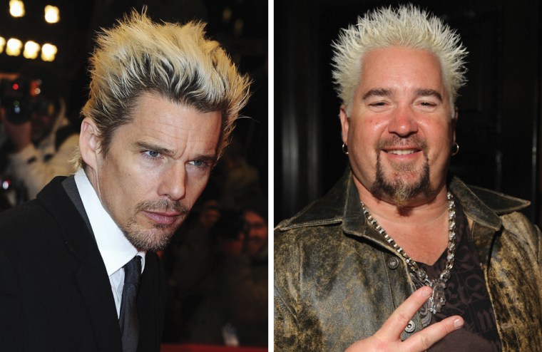 Ethan Hawke's on the left, Guy Fieri on the right.
