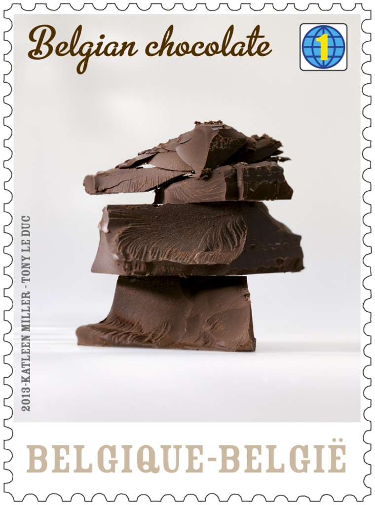 Chocolate stamps.