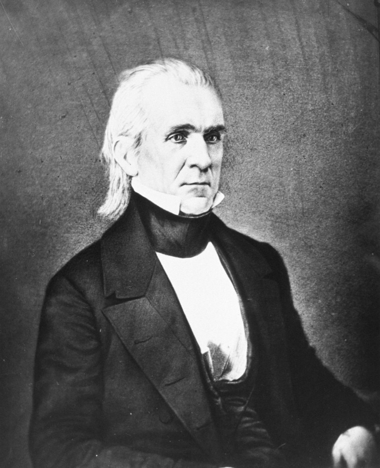 Undated portrait of U.S. President James K. Polk