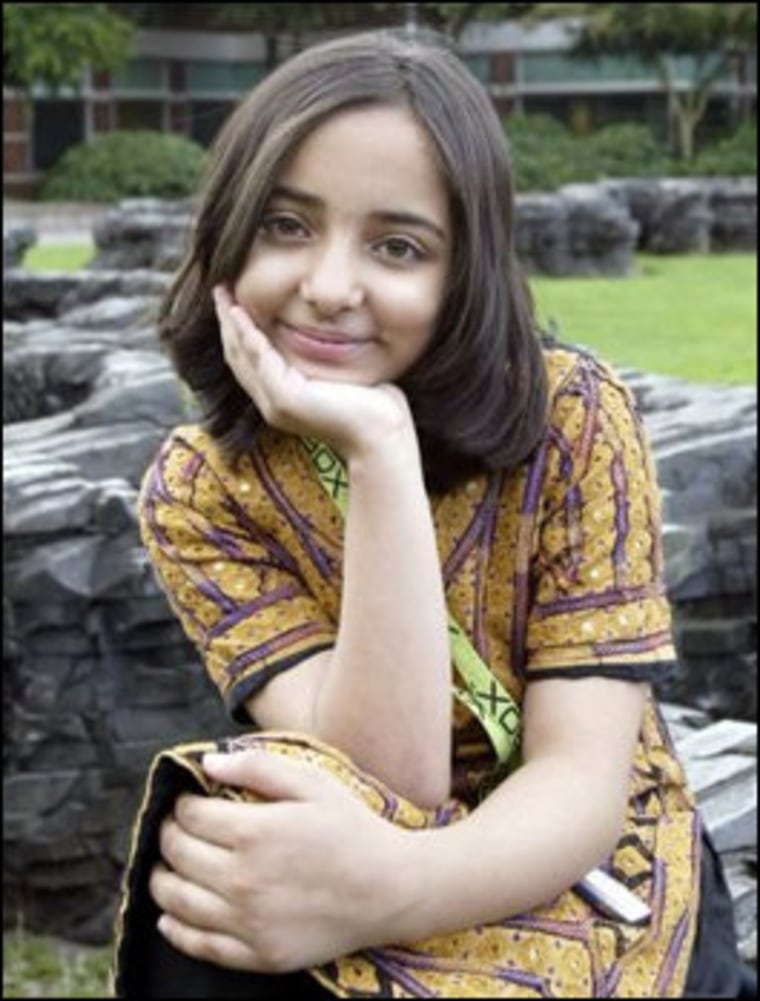 This portrait of Arfa at the age of 10 accompanied my story about her in the Seattle P-I in 2005.