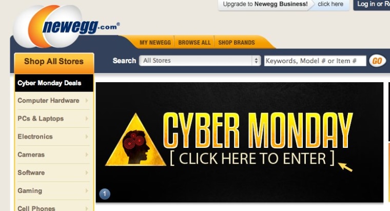 Many online retailers, such as Newegg, are offering special Cyber Monday deals right now.