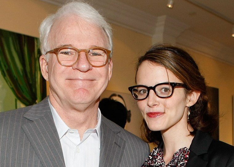 Steve Martin and wife Ann Stringfield, pictured in May 2009, recently welcomed their first child.