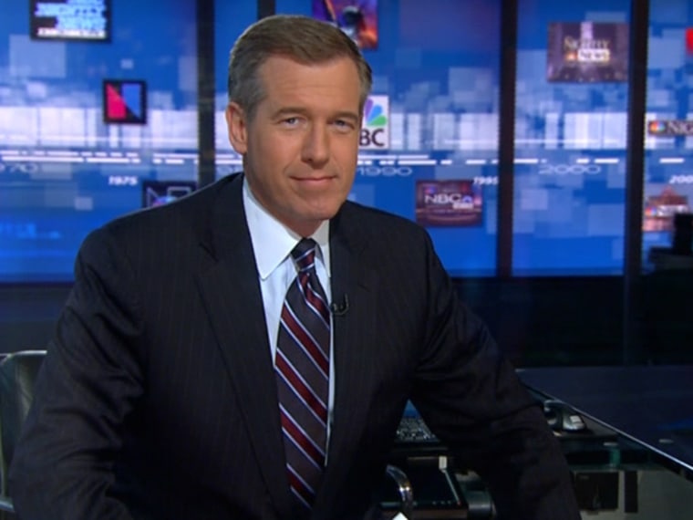 The dapper Brian Williams, host of