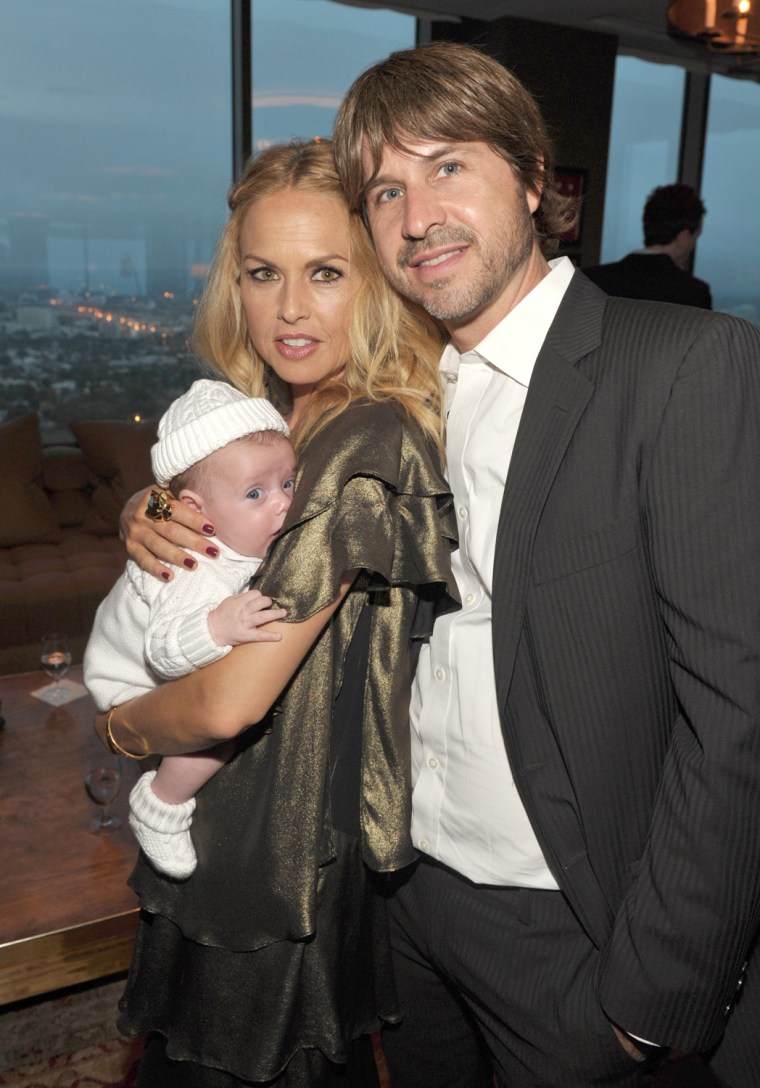 Rachel Zoe husband Rodger Berman and their son Skyler seen out