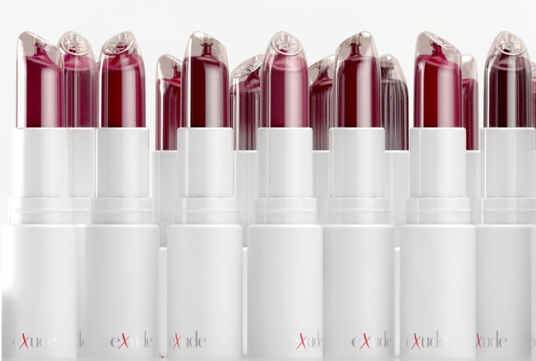 Hate lipsticks that melt or break? The Exude lipstick tackles the sticky shape problem.