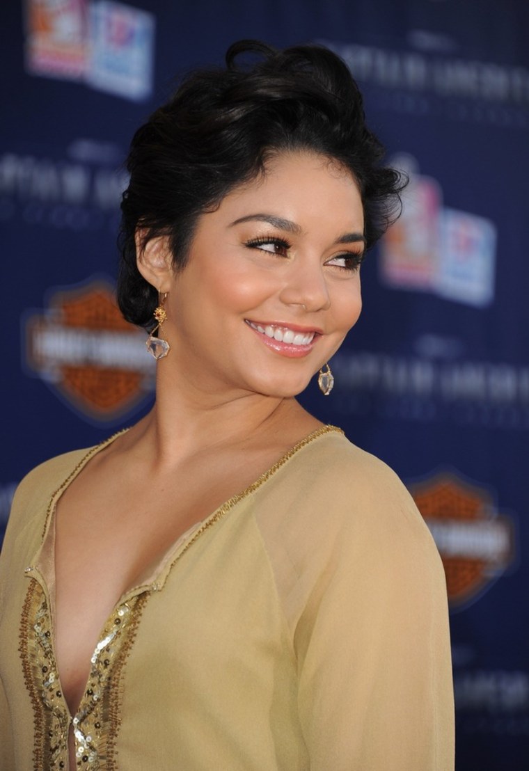 Vanessa Hudgens attends the \"Captain America: The First Avenger\" premiere in Hollywood on Tuesday.