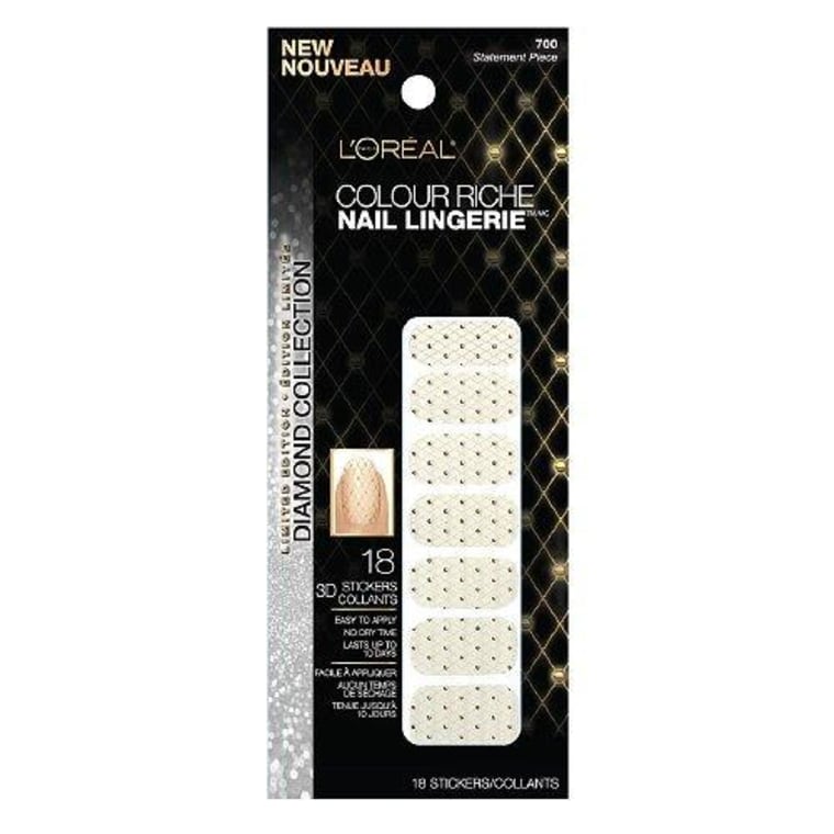 \"Nail Lingerie\" from L'Oreal allows you to affix tiny gemstones to your nails.