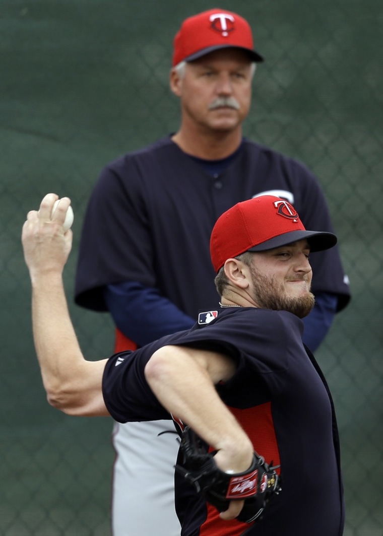 Perk plays translator at spring training with new Twins pitcher