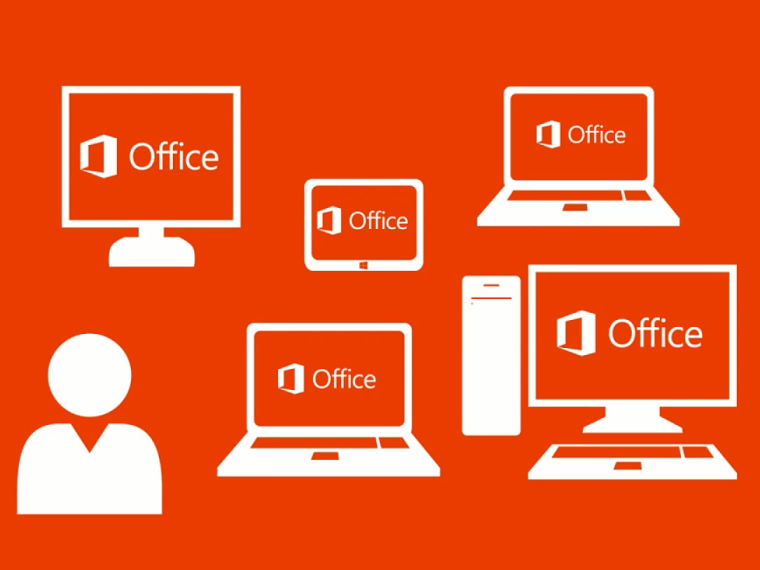 red Office 365 graphic