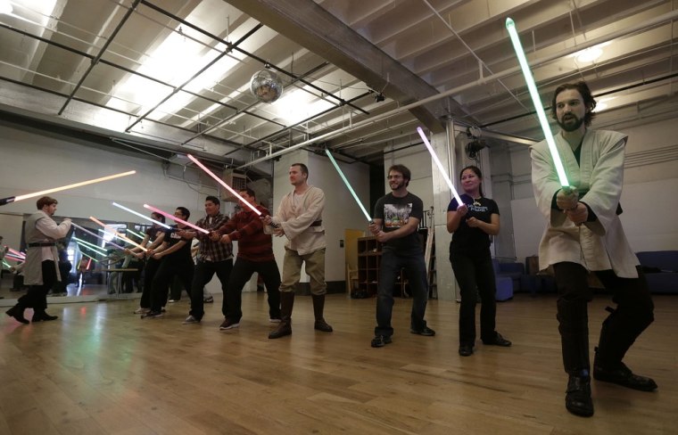 Star Wars fans learn the force at light saber school