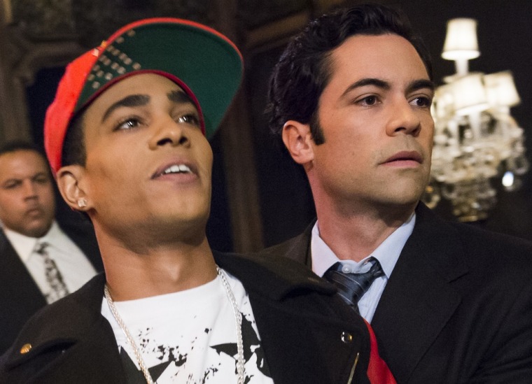 Hip-hop star Caleb Bryant (guest Eugene Jones) finds himself in trouble with Det. Nick Amaro (Danny Pino) on the Feb. 27 episode of \"SVU.\"