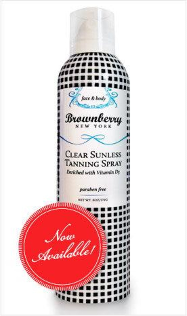 Brownberry's Clear Sunless Tanning Spray will give you the bronze you want without a mess.