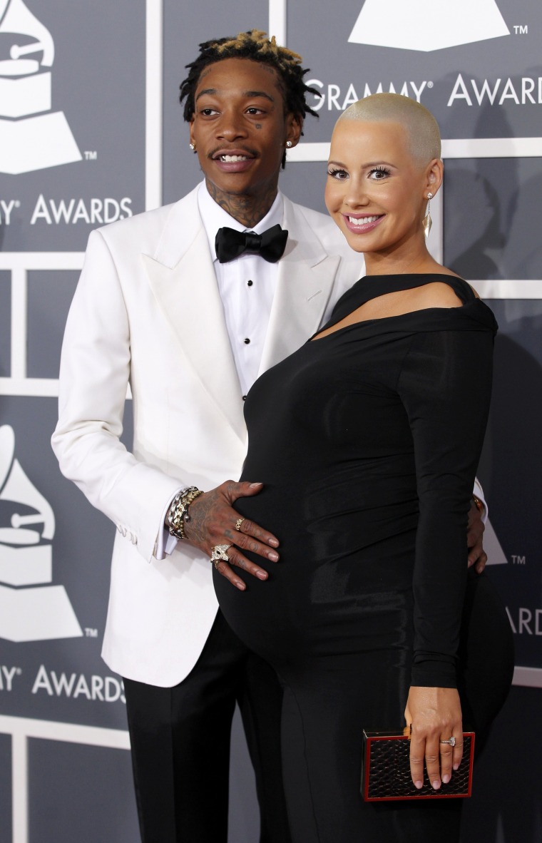 Rap artist Wiz Khalifa and Amber Rose are now parents.