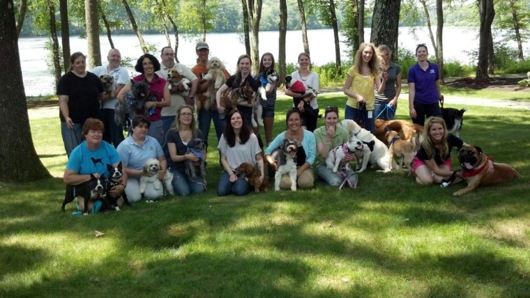At WellPet, more than 30 dogs came to the office on Take Your Dog to Work Day, where they were treated to professional doggy portraits, a mobile grooming station, and games to benefit the local Humane Society. And, of course, they got free treats!