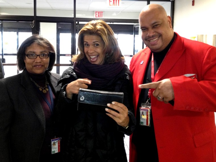 Hoda with her Angel (in the red jacket).