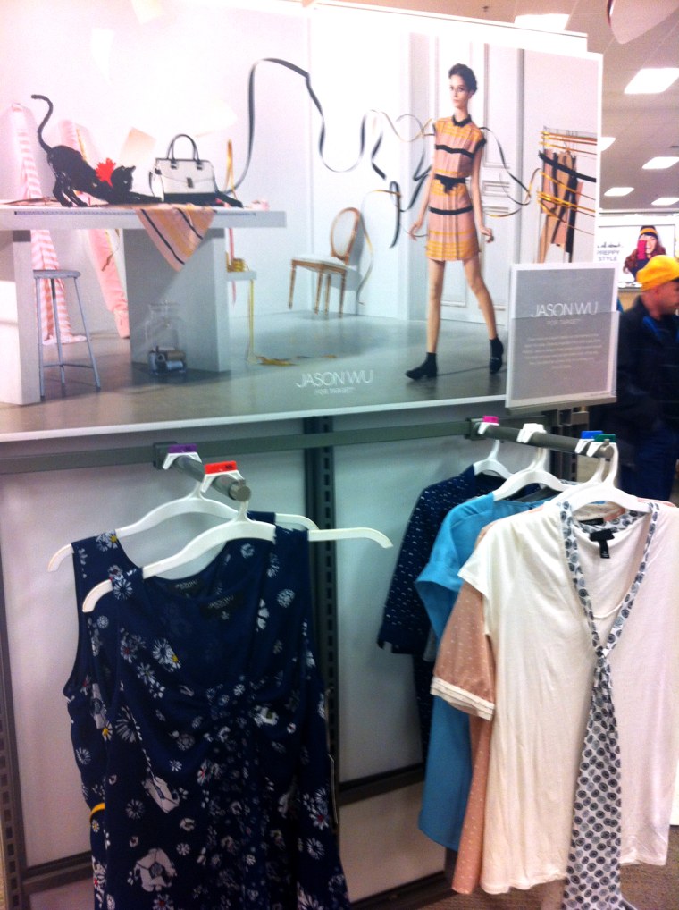 The dress worn by Michelle Obama is still available in some Target stores, including this one in Clifton, N.J.