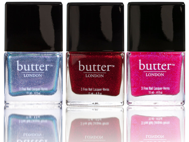 My three favorite shades from Butter London include Knackered, Chancer and Disco Biscuit. Each $14.