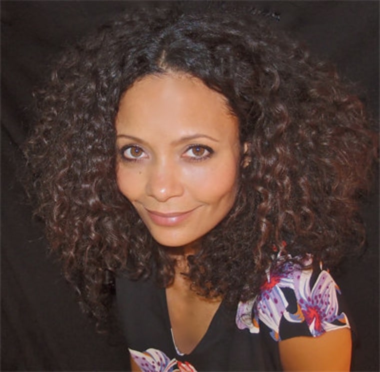 Actress Thandie Newton now lets her curls hang loose.